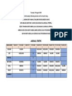 JADUAL GANTI 16 Ogos 2023