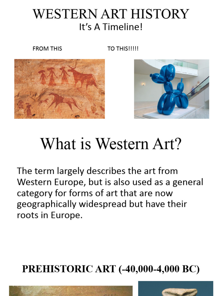 Western Art History PDF Impressionism Art Movements