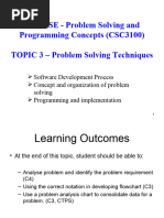 Topic3-Problem Solving Techniques