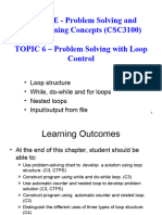 Topic6-Problem Solving With Loop Control