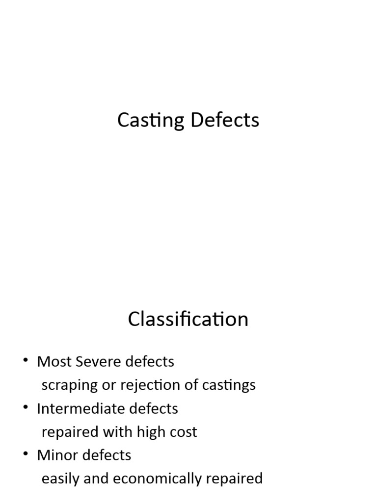 Casting Defects PDF