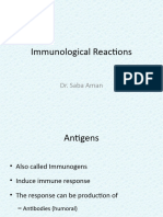 Immunological Reations