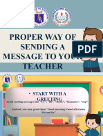 Proper Way of Sending A Message To Your Teacher