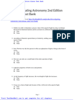 Investigating Astronomy 2nd Edition Slater Test Bank