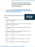 International Human Resource Management Policies and Practices For Multinational Enterprises 5th Tarique Test Bank