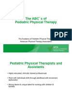 PediatricAPTA FactSheet ABCs of Pediatric Physical Therapy (Slide Show)
