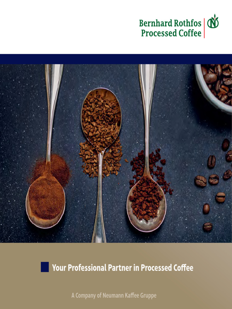 BernhardRothfos InstantCoffee Brochure | PDF | Coffee | Drink