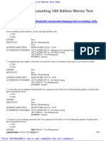 Managerial Accounting 14th Edition Warren Test Bank