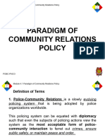 4.1 Paradigm of Community Relations Policy - WDF