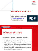 DIAPOSITIVAS GEOMETRIA-DISTANCIA, PUNTO MEDIO Y ECUACION DE LA RECTA-Matematica Basica