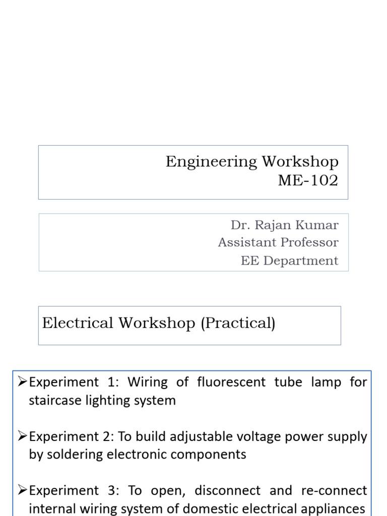 Experiment 1 PDF Fluorescent Lamp Incandescent Light Bulb