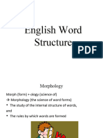 Week 1 - Word Structure