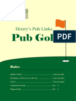 Pub Golf Score Card PDF