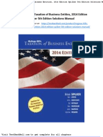 Mcgraw Hills Taxation of Business Entities 2014 Edition Spilker 5th Edition Solutions Manual