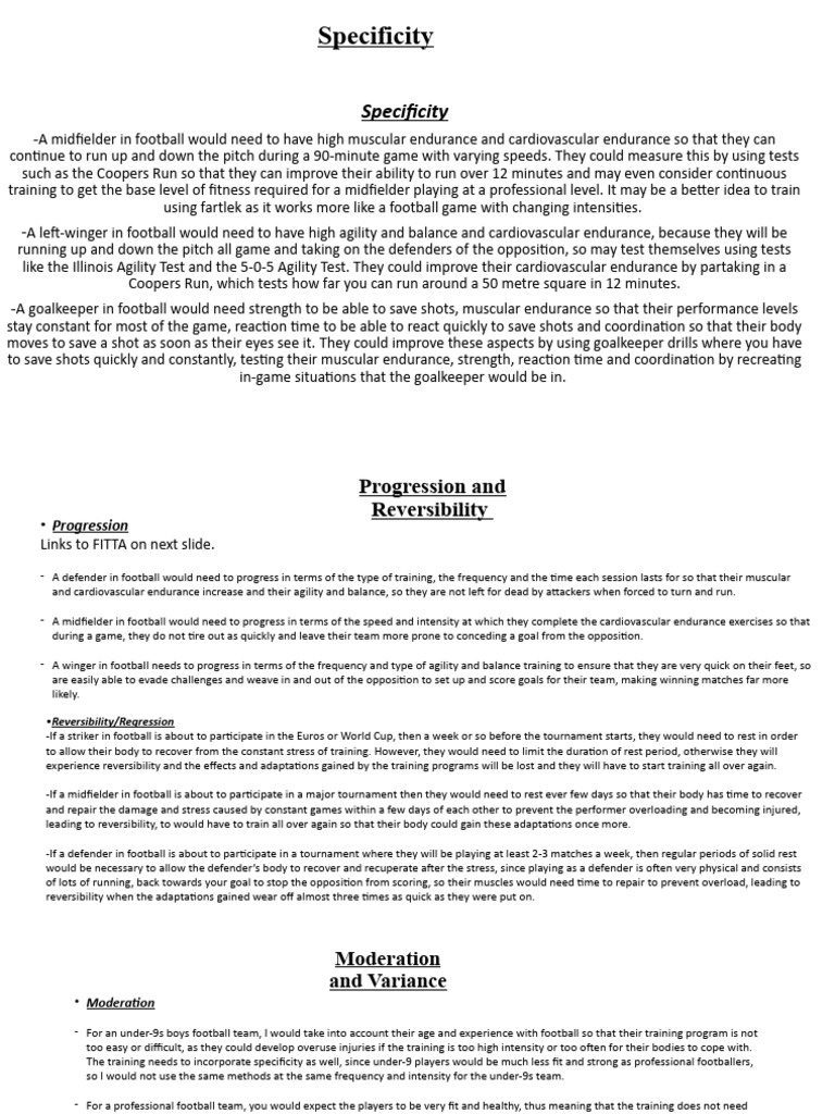 Principles of Training LO1 | PDF | Respiratory System | Aerobic Exercise