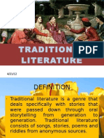 Role of Traditonal Literature (Full)