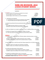 Cre Form 1 Work Revision Questions