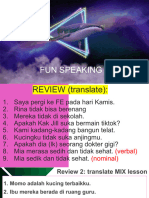 Fun Speaking - 9
