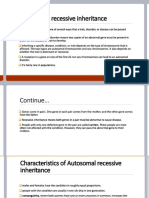 Autosomal Recessive Inheritance