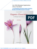 Organic Chemistry With Biological Applications 2nd Edition Mcmurry Test Bank