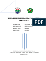 Cover Laporan Hasil Pemutakhiran SDGS Desa