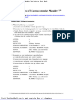 Principles of Macroeconomics Mankiw 7th Edition Test Bank