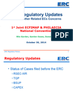 ERC Regulatory Updates Rates & Other Related ECs Concern