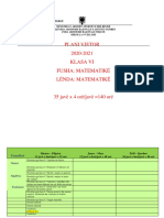 Plani Mesimor Matematika 6 DITAPRINT 2020-2021