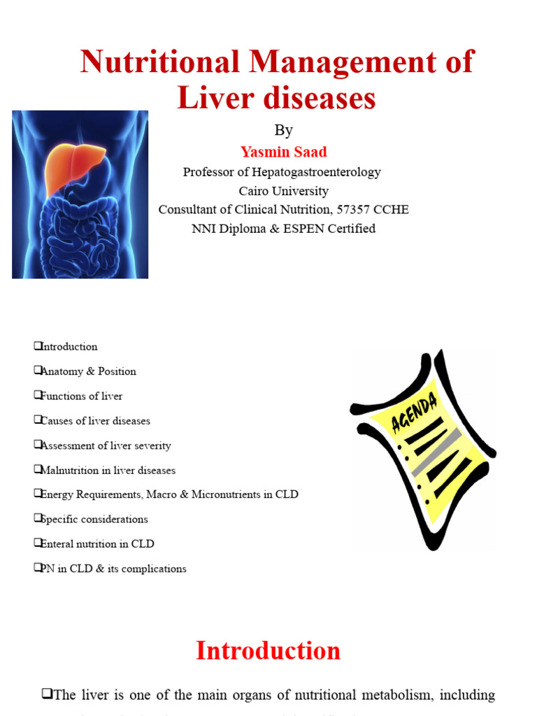 Nutritional Management of Liver Disease PDF Cirrhosis Liver