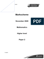 2020 Nov Mathematics - Paper - 2 - HL - Markscheme