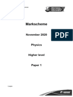 2020 Nov Physics_paper_1__HL_markscheme