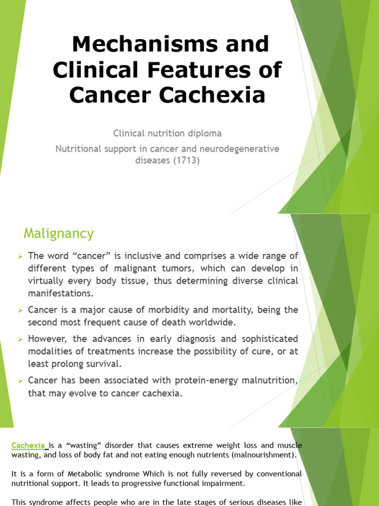 Mechanisms and Features of Cancer Cachexia PDF Cancer Weight Loss