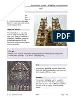 Westminster Abbey Reading Comprehension Teachit 109511
