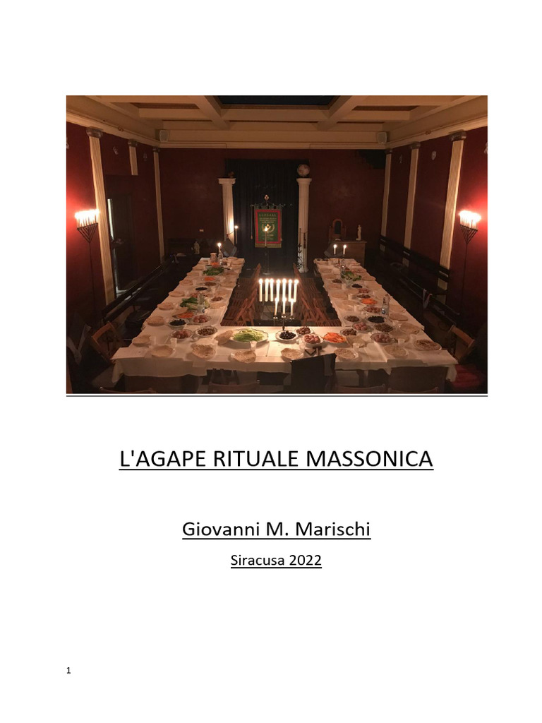 Agape Rituale Massonica | PDF