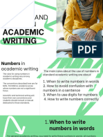 Numbers and Figures in Academic Writing