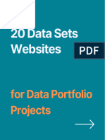 20 Data Sets Websites For Data Portfolio Projects