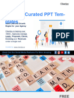 Alphabet Letters On Wooden Scrabble Pieces PowerPoint Templates Standard