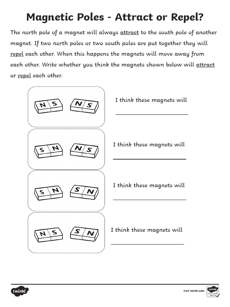 t2 s 195 Poles Attract or Repel Worksheet Ver 1 PDF