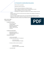 Réalisation Travaux de Construction Des Postes