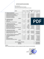 Daftar Kuantitas Dan Harga Lahan Parkir