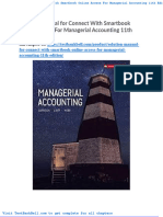 Solution Manual For Connect With Smartbook Online Access For Managerial Accounting 11th Edition