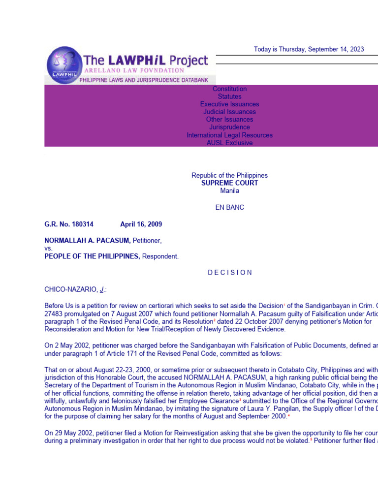 Falsification pdf forgery burden of proof law 
