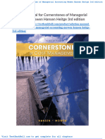 Solution Manual For Cornerstones of Managerial Accounting Mowen Hansen Heitge 3rd Edition