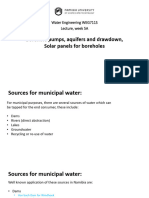 Water Engineering Week 5a - Borehole Pumps