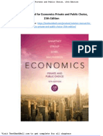 Solution Manual For Economics Private and Public Choice 15th Edition