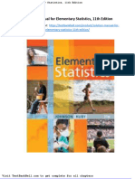 Solution Manual For Elementary Statistics 11th Edition