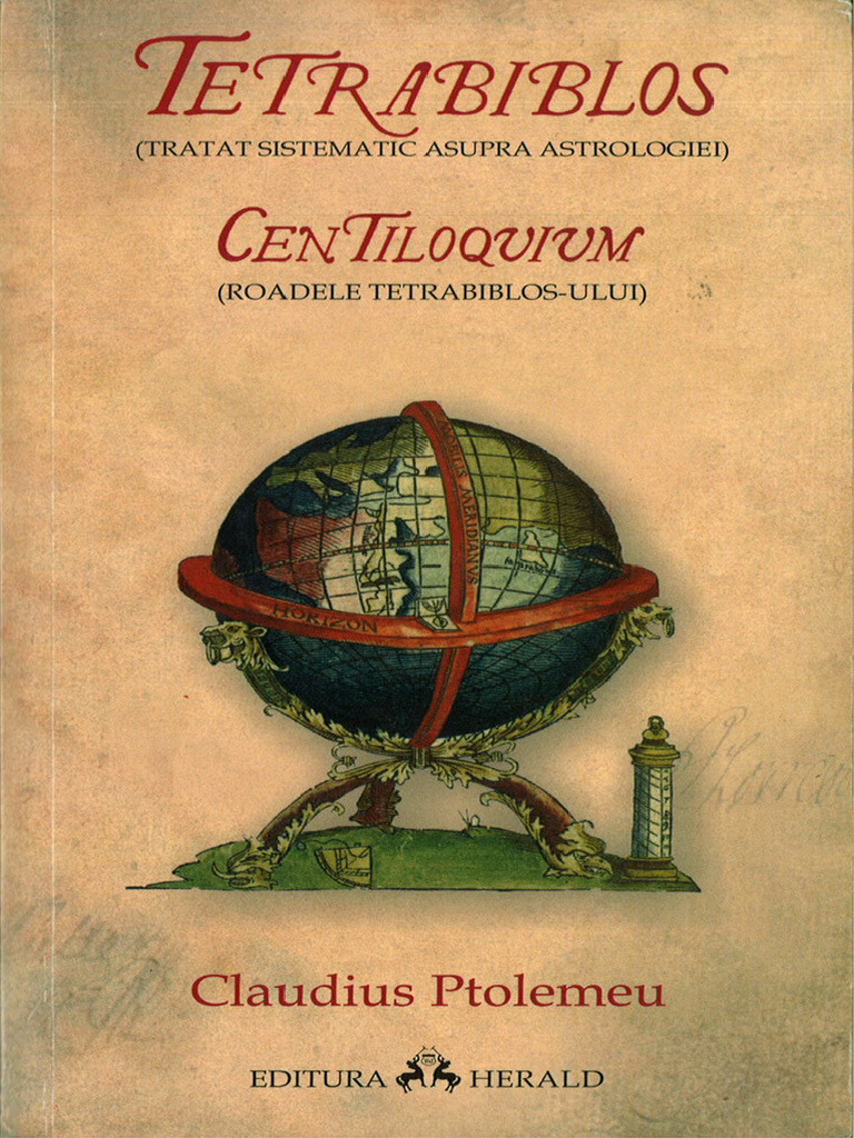 Tetrabiblos Centiloqvivm Claudius Ptolemeu
