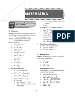 MTK-BAB 1 Eksponen, Bentuk Akar, Dan Logaritma
