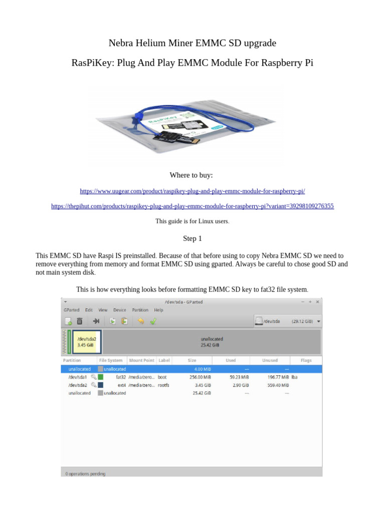 Nebra Helium Miner EMMC Upgrade Guide | PDF | File System | Computer ...
