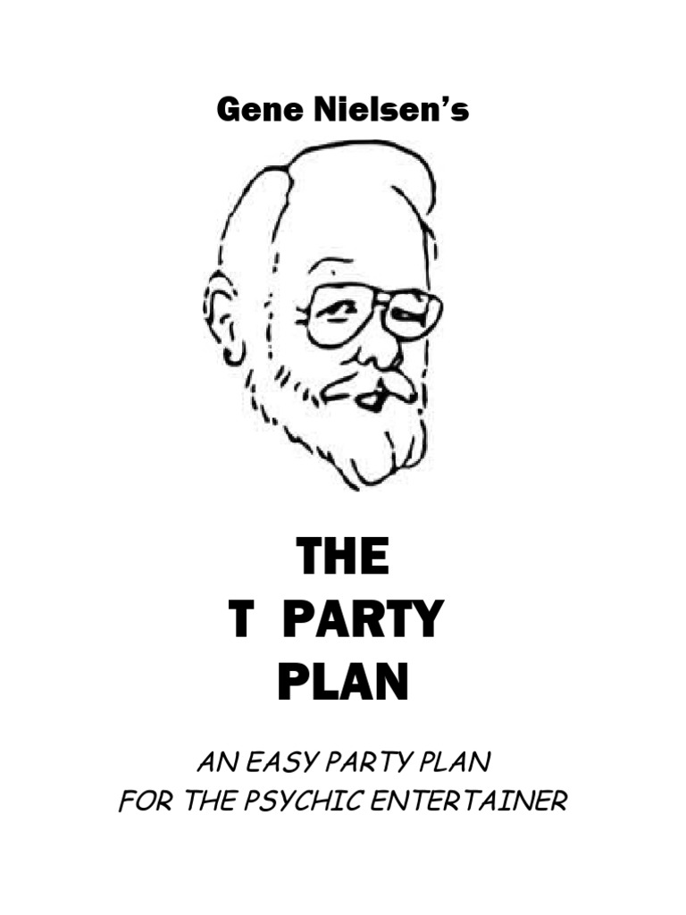 Gene nielsen s the t party plan an easy party plan for the psychic